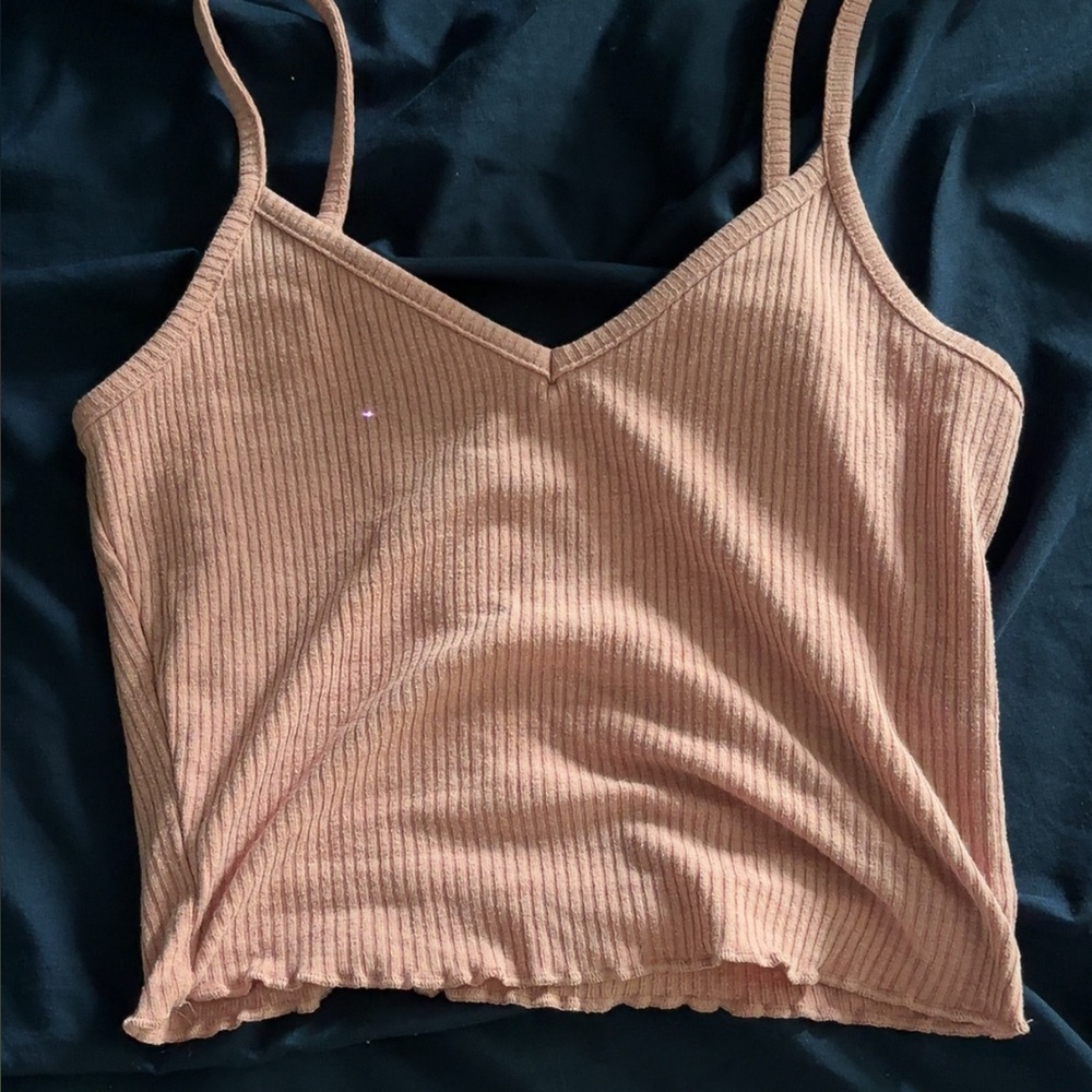 Women's Ribbed Tan Cami Top